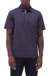 Bugatchi Vincent Ooohcotton® Double Knit Solid Polo In Black