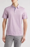 Bugatchi Vincent Ooohcotton® Double Knit Solid Polo In Dusty Pink
