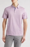 Bugatchi Vincent Ooohcotton® Double Knit Solid Polo In Pink