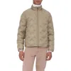 Bugatchi Water Repellent Bomber Jacket In Khaki