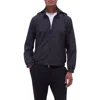 Bugatchi Water Repellent Packable Jacket With Removable Hood In Black
