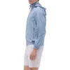 Bugatchi Water Repellent Packable Jacket With Removable Hood In Shark