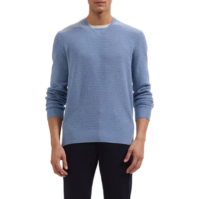 Bugatchi Wool & Cashmere Crewneck Sweater In Air Blue