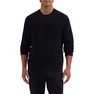 Bugatchi Wool & Cashmere Crewneck Sweater In Navy