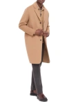 Bugatchi Wool Blend Coat In Caramel