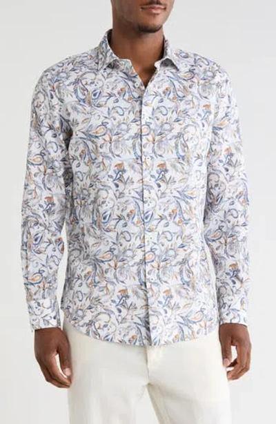 Bugatchi Woven Button Up Shirt In Multi