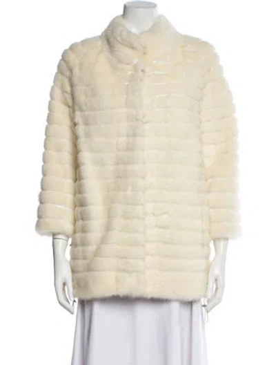 Pre-owned Bugatteli Fur Faux Fur Coat In Neutral