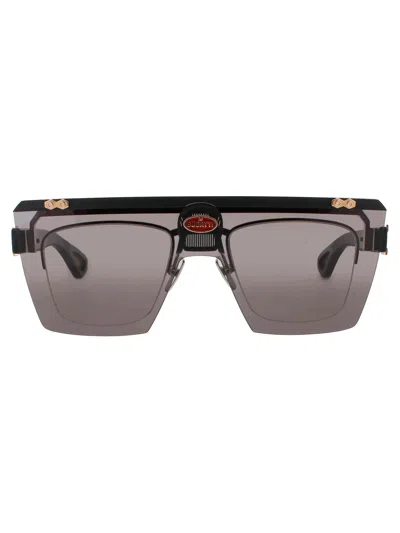 Bugatti 01 Brx Sunglasses In Rg - Black/rose Gold - Grey Gradient