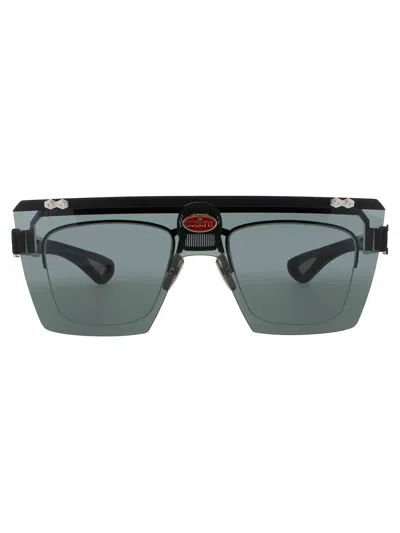 Bugatti 01 Brx Sunglasses In Ss - Sterling Silver - Green Tint