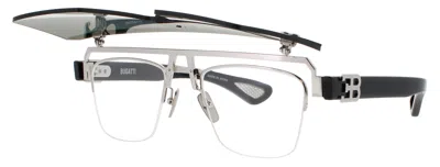 Bugatti 01brx Men7 Sunglasses 142-0-140 Metal Clip-on Flip-down Lenses In In Description