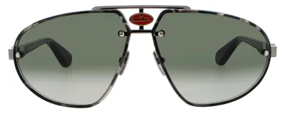 Bugatti 10 Sunglasses In Bktt/gm - Black Tortoise/gunmetal - Green Gradient