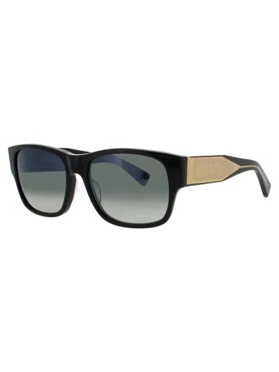 Bugatti 12 Acetate Unisex Sunglasses In Black