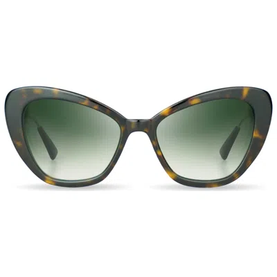 Bugatti 39hav Cat-eye Tortoiseshell Sunglasses In Green