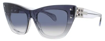 Bugatti 48l 55-18-150 Men's Sunglasses, Acetate & Titanium, Gradient Lenses, Case Included In Blue