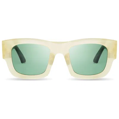 Bugatti 48mbnebkaf Bone Asian-fit Sunglasses In Green