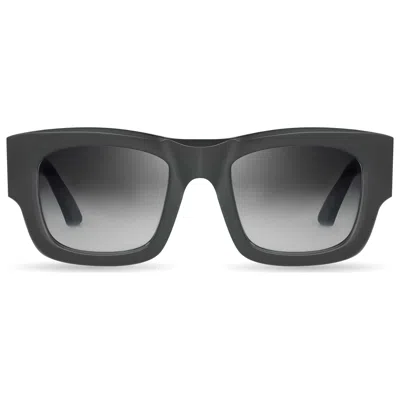 Bugatti 48mmbkaf Matte Black Asian-fit Sunglasses In Gray
