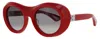 Bugatti Round-frame Sunglasses In Yellow