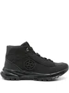 Bugatti Athena Rubberised-logo Boots In Black