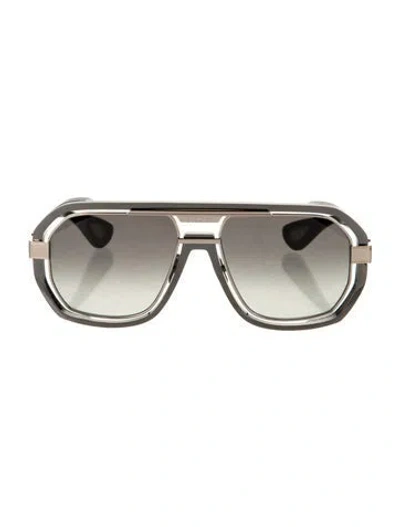 Pre-owned Bugatti Aviator Gradient Sunglasses In Black
