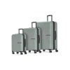 Bugatti Berlin 3 Piece Hardside Luggage Set With Expansion In Iron