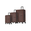 Bugatti Berlin 3 Piece Hardside Luggage Set With Expansion In Mink