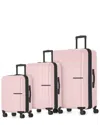 Bugatti Berlin Expandable 3pc Luggage Set In Pink
