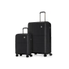 Bugatti Bridgetown 2-piece Hardside Luggage Set With Tsa Lock In Black