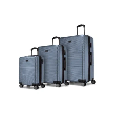 Bugatti Brussels 3 Piece Hardside Luggage Set With Expansion In Stormy