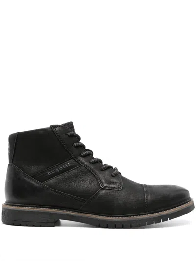 Bugatti Caj Leather Ankle Boots In Black