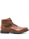 Bugatti Caj Leather Boots In Braun