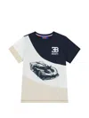 Bugatti T-shirt Mit Auto-print In Blue
