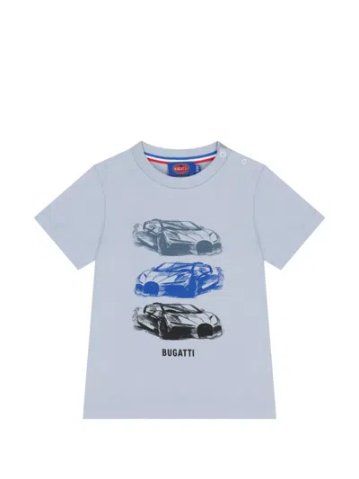 Bugatti T-shirt Mit Auto-print In Blue