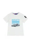 Bugatti T-shirt Mit Auto-print In White