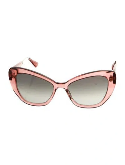 Pre-owned Bugatti Cat-eye Gradient Sunglasses In Pink