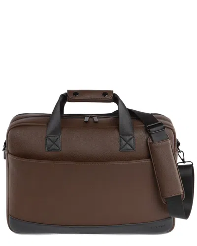 Bugatti Central Executive Briefcase In Brown