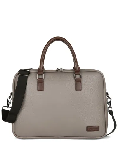 Bugatti Contrast Executive Briefcase In Grey