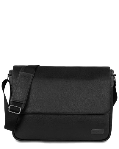 Bugatti Contrast Messenger Bag In Black