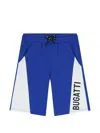 Bugatti Drawstring Panel Shorts In Blue