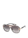Bugatti Men's Grey Rectangular Sunglasses 08mgmrg In Gray