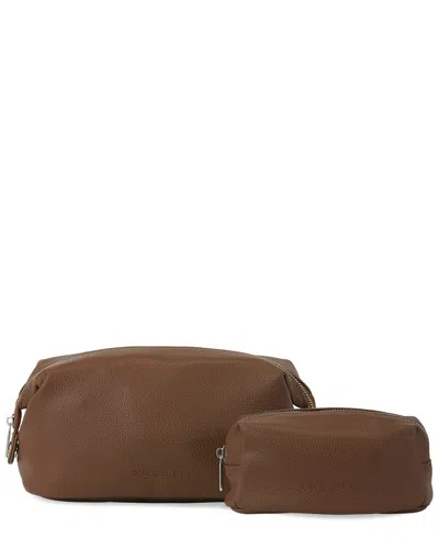 Bugatti Gift Giving Toiletry Bag In Brown