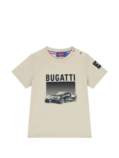 Bugatti T-shirt Mit Grafischem Print In Neutral
