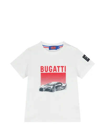 Bugatti T-shirt Mit Grafischem Print In White