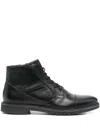 Bugatti Lace-up Boots In Black