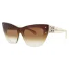 Bugatti Ladies Multi-color Rectangular Sunglasses 48lbne In ["grey"]