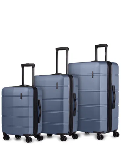 Bugatti Lax Expandable 3pc Luggage Set In Blue
