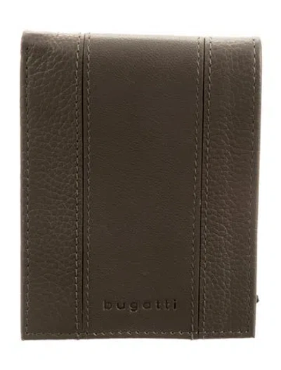Pre-owned Bugatti Leather Printed Wallet In Brown