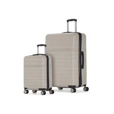 Bugatti - Lisbon 2 Piece Hardside Luggage Set With Expansion In Purple