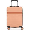 Bugatti Lisbon Hardside Carry-on Luggage With Double Wheels In Coral