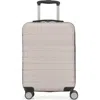 Bugatti Lisbon Hardside Carry-on Luggage With Double Wheels In Latte