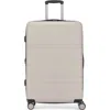 Bugatti Lisbon Hardside Check-in Large Luggage With Expansion In Latte